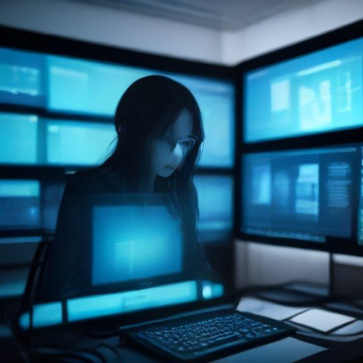 Analista di cybersicurezza che monitora gli eventi di sicurezza su più schermi